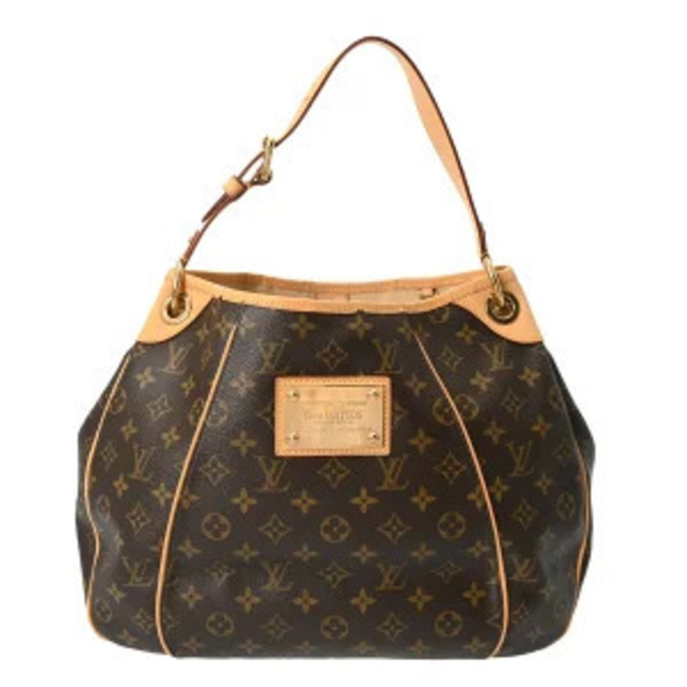 Louis Vuitton Monogram Galliera Canvas Shoulder Bag Brown